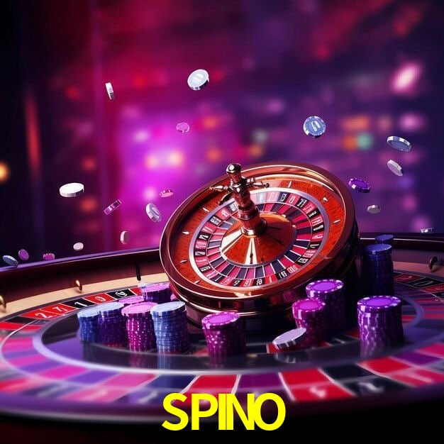 SPINO Casino - juegos, cajero y retiros Lobby SPINO Casino con mesas, rodillos, cajero y acceso móvil seguro